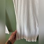 KHAITE Lenora Ribbed Long Sleeve Crew Neck Top Cream Size XS Photo 8