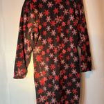 Cabela's  Festive Black and Pink Snowflake Fleece Nightgown Photo 1