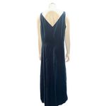 Mondi 44 Navy Blue Silk Sleeveless Maxi Dress Vintage 90s Formal Gown Slit Back Size undefined Photo 3