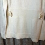 525 America  Cream Turtleneck Sweater with Button Belted Detail Size Extra Large Photo 2