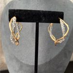 Alexis Bittar NWOT   Gold and Silver Textured Hoop Earrings Photo 5