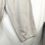 Woman Within  Plus Size 36T Cropped Pants Capri Light Gray‎ Cotton Elastic 1551 Photo 2