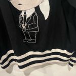 Karl Lagerfeld  Black and White Crewneck Sweater with Iconic Graphic size L Photo 2