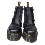 Dr. Martens Sinclair Platform Zebra Embossed Zip Up Lace Closure in Black Photo 8