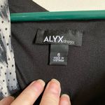 🌞Alyx Black Leopard Drape Neck Sleeveless Shift Dress Size 6 Photo 1