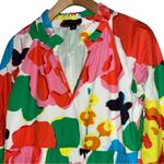 J.Crew  Women’s Size XS Ratti Jardin Bright Floral Cotton Tiered Popover Dress Photo 6