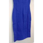 Mystic NEW ModCloth Royal Blue V-Neck Short Sleeves with Slits Sheath Dress S Photo 2