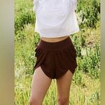 New FP Movement Find Your Flow Shorts in Argan Oil Brown Size L Photo 1