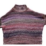 Ruby Moon Vintage Anthropologie long Red tunic Cowl Neck Drawstring Sweater Sz M Photo 8