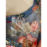 Joie NEW  Floral Mini Shirt Dress Blue Red & Yellow Casual Summer Plus Size 16 Photo 4