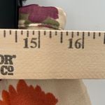 Sunny Leigh Silk Floral Midi Skirt Women Size 10 Beige Orange Red Pleated Lined Photo 8