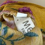 Melle Fashion Size Small Boho Floral Mustard Yellow Floral Slit Skirt High Waist Photo 5