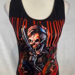 Guns and roses rocker band graphic tshirt mini dress size medium Black Photo 3