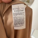 Banana Republic  Brown Satin Button-Up Shirt Size L Photo 5