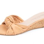 Patricia green Tan savannah knotted bow cork wedge size 8 Photo 1