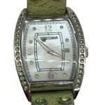 Montana Watch MT911 Green Leather Band Rhinestones Mother Pearl Face Western NEW Photo 1