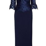 JS Collections  Embroidered Mesh Peplum Gown Photo 10