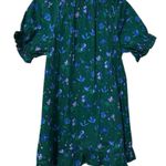 Hill House Green The Katherine Nap Floral Space Poplin Mini Dress Size Small Photo 4