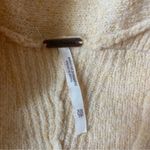 Free People Cream Peachy Long Sleeve Cowl Turtleneck Sweater Oversized XS Photo 5