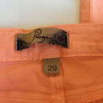 Paige Peg Skinny Jeans in Peach Photo 3