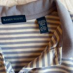 Karen Scott Stripped Cropped Polo Photo 3