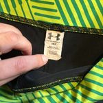 Under Armour BLACK & GREEN SPANDEX ATHLETIC WORKOUT SHORTIES Photo 1