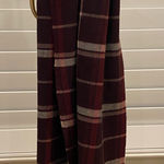 Scarf maroon plaid Red Photo 0