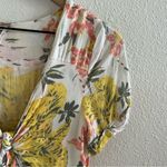 Free People Part Time Lover Floral Tie Front Dress Boho Romantic Floral Feminine Photo 7