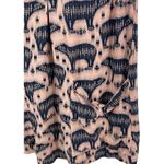 Anthropologie  Mauve Short Sleeve Pull Over Pink Zola Bear Print Shift Dress 4 Photo 5