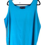 Susan Graver Susan‎ Graver Tank Top 22W Blue Liquid Knit Photo 0