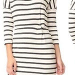 Cupcakes and Cashmere Everest Stretch Knit Striped Side Knot Dress Womens Medium Photo 0