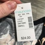 Maurice's  Floral Navy Blue Long Sleeve Shirt; small women’s; New Photo 2