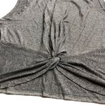 Athleta Twist Back Muscle Tank Heather Grey Black Photo 4
