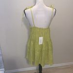 NWT Valentina Naldi Yellow Tied Straps Cami Peplum Tank Top made in Italy Size XL Photo 4