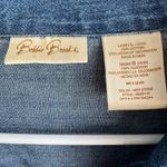 Bobbie & Brooks Bobbie Brooks denim Jean button up jacket floral embroidered size large Photo 3