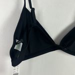 J.Crew NWT  Ribbed Triangle Bikini Top Black Plus Size 3X NEW Photo 8