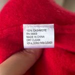 Antonio Melani Pink Red Long Sleeve Peplum Cashmere Crewneck Sweater Photo 3