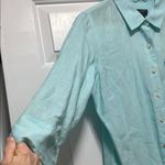 Talbots  Casual Button Down Shirt with Three-Quarter Sleeves and Relaxed Fit Photo 2