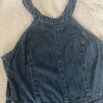 Pilcro and the Letterpress by Anthropologie Femme Denim Jumpsuit Romper Size 8P Photo 5