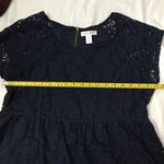 Motherhood Maternity Lace Short Sleeve Dress Navy Blue Size XL Photo 6