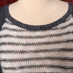 Hollister Blue-Gray Striped Shimmer & Shine Sweater Photo 4