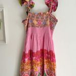 Anthropologie ROOPA PEMMARAJU Pink Floral Mini Dress Size XL Photo 3