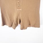 SKIMS  Camel Waffle Knit Lightweight Casual Shorts, Size Medium Photo 5