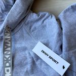DKNY  Sport Two Tone Logo Zip Front Hoodie Grey Medium NWT IN PACKAGE Photo 7