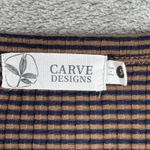 Carve Designs Shirt Womens Small Blue Brown Henley Everyday Casual Athleisure Photo 5