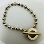 Gucci Silver Ball Chain Toggle Bracelet Sterling Silver Beaded Italian Fine Jewe Photo 0