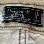 Abercrombie & Fitch Abercrombie White Natural Rise Shorts Size 28 Button Fly High Waist Denim Photo 6