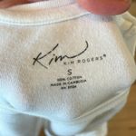 Vintage White Cotton Knit Short Sleeve Photo 3