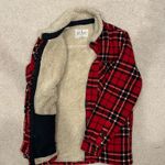 Soho Plaid flannel fleece coat Photo 1