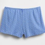 Gap Pointelle Ditsy Floral Blue PJ Shorts Women’s Size S Photo 0